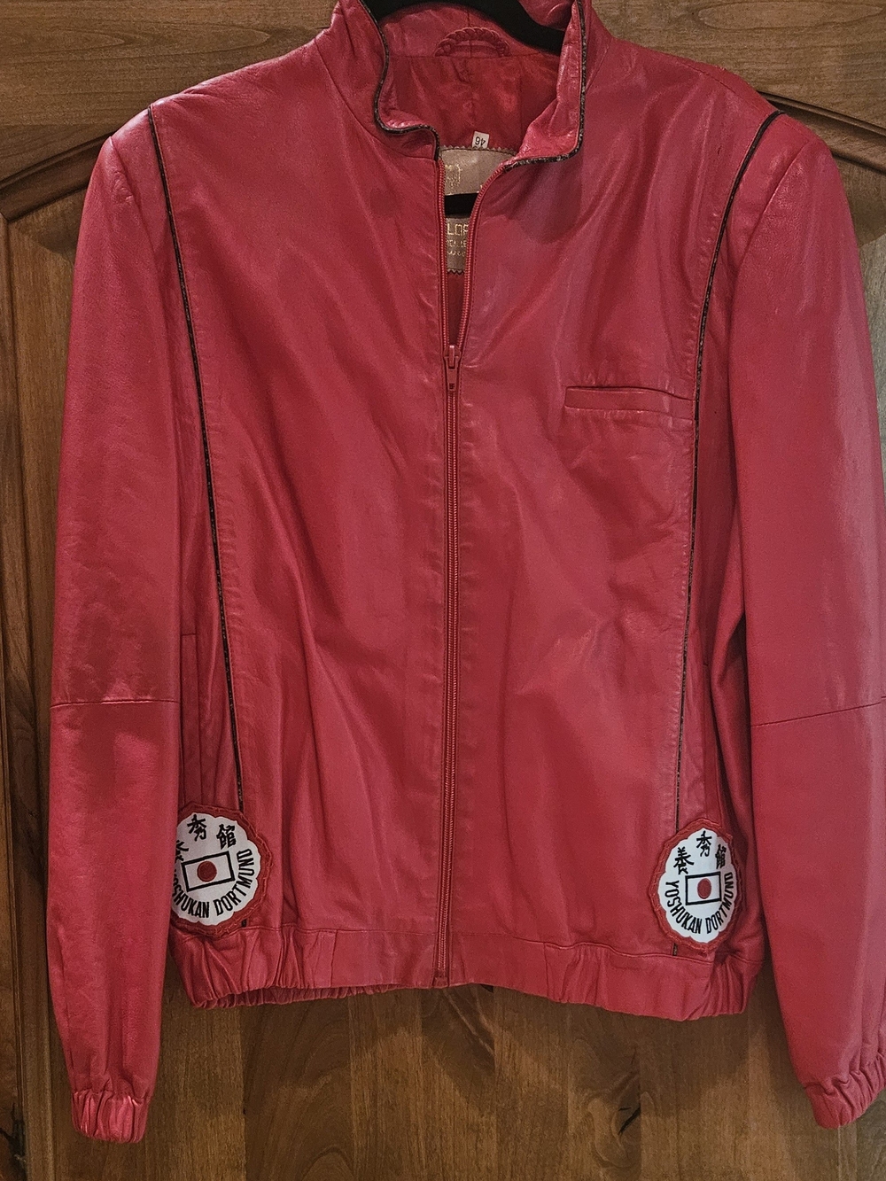 Peruzzi Florence Vintage Red Leather Jacket